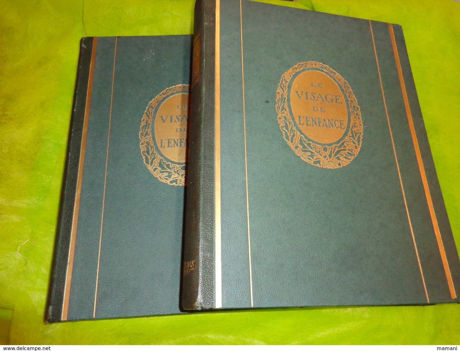 2 Tomes -le Visage De L'enfance-1937-allaitement-scoutisme-puericulture A Travers Les Ages Etc....preface P Hazard - Encyclopedieën