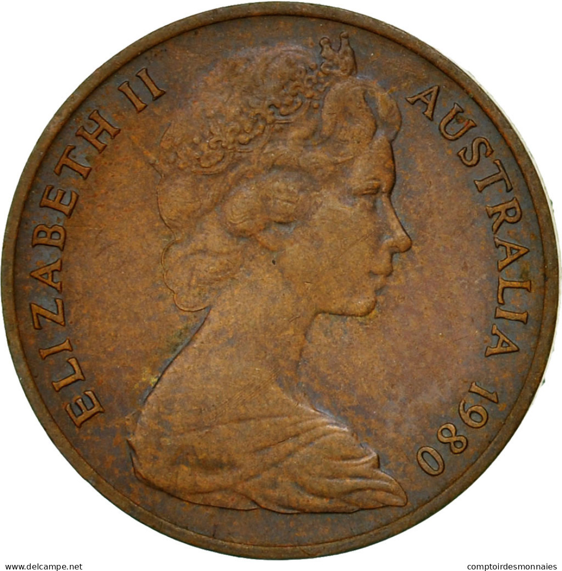 Monnaie, Australie, Elizabeth II, Cent, 1980, TTB, Bronze, KM:62 - Cent