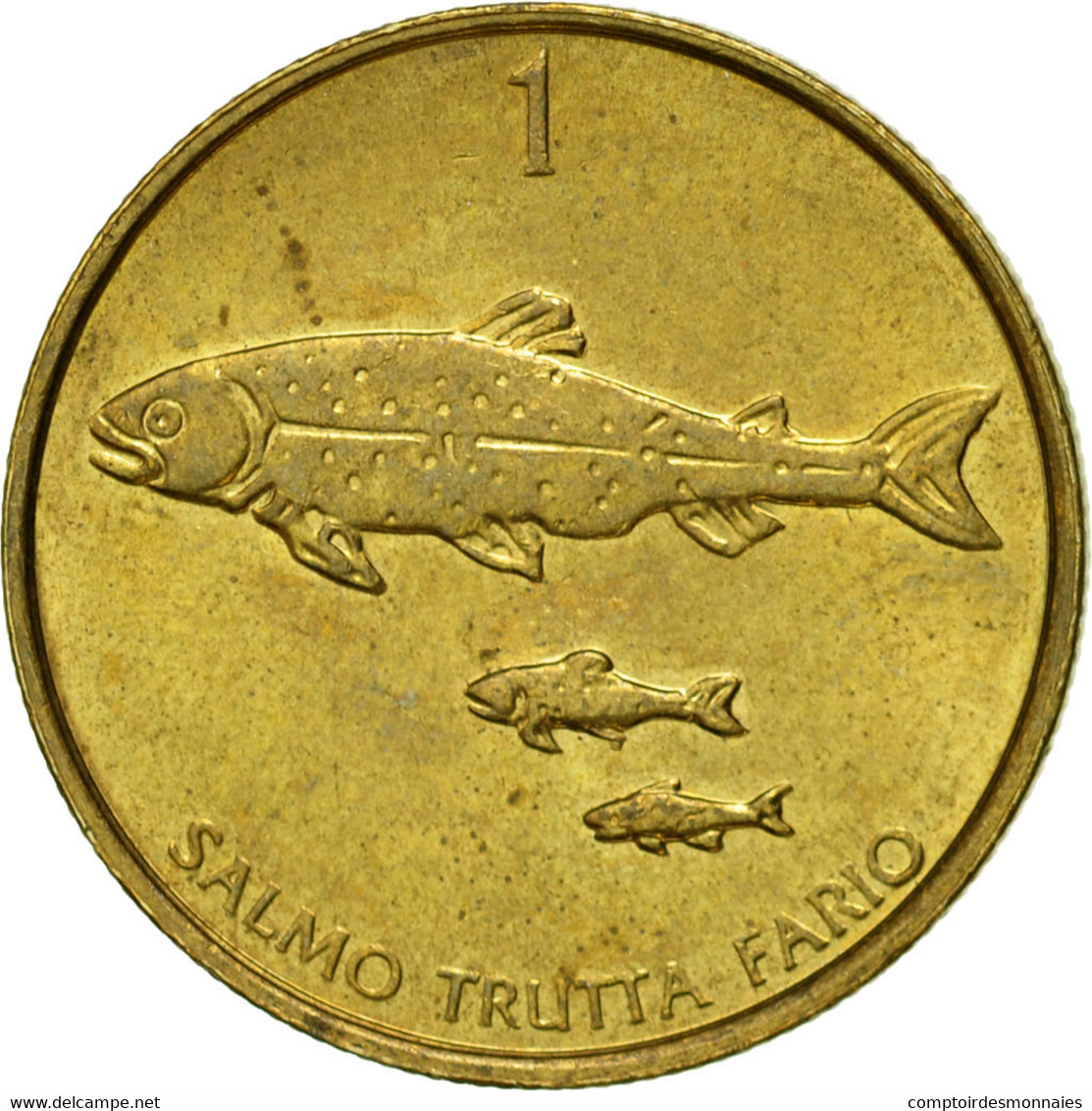 Monnaie, Slovénie, Tolar, 2001, TTB, Nickel-brass, KM:4 - Slovénie