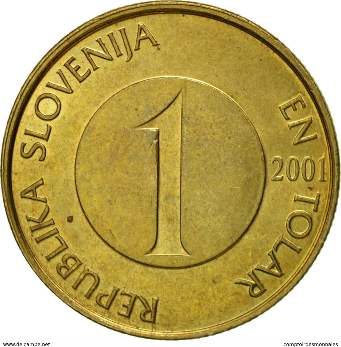 Monnaie, Slovénie, Tolar, 2001, TTB, Nickel-brass, KM:4 - Slovénie