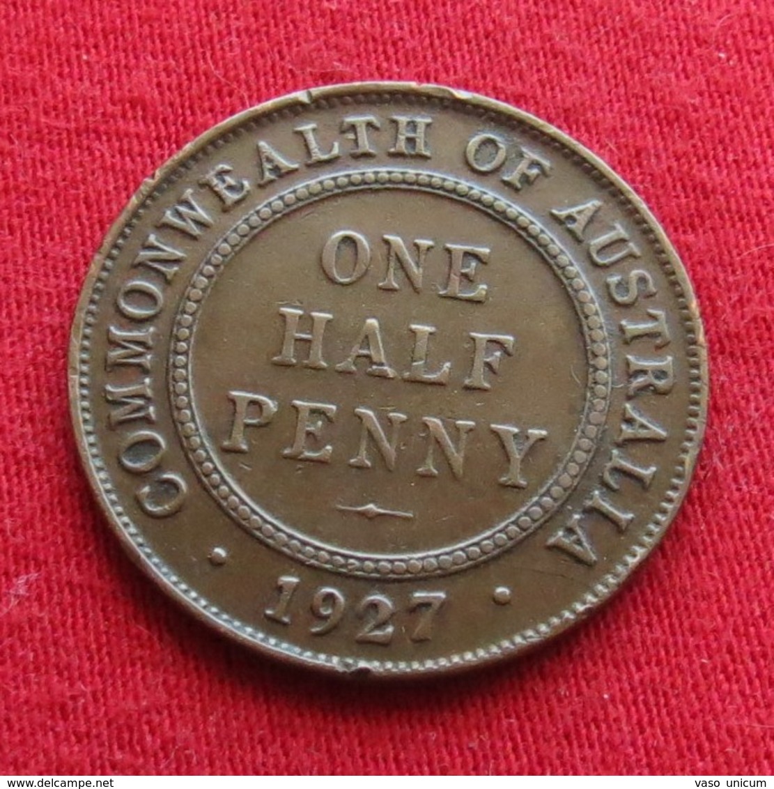 Australia 1/2 Half Penny 1927  Australie - Autres & Non Classés