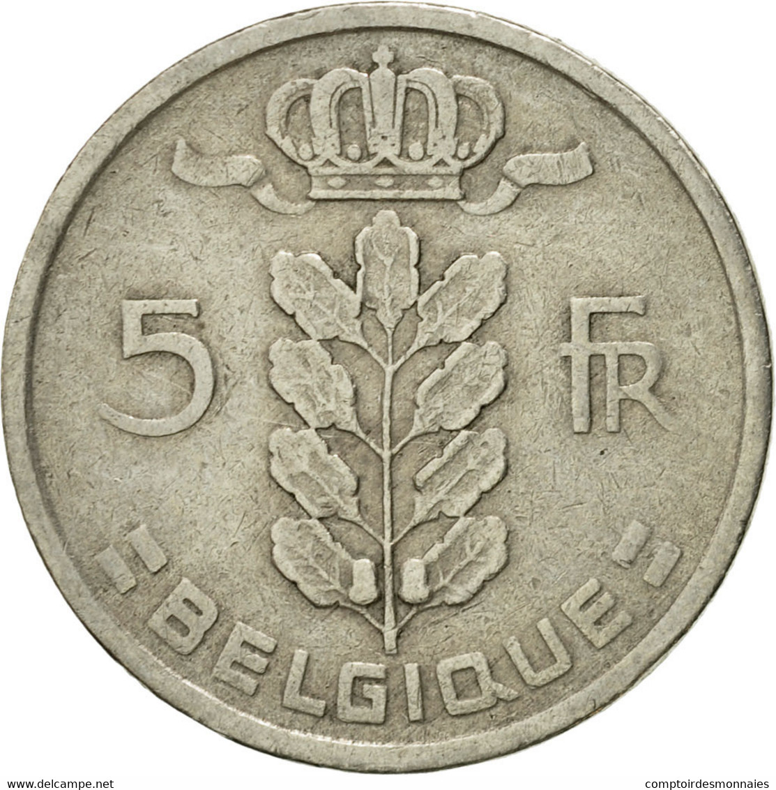 Monnaie, Belgique, 5 Francs, 5 Frank, 1950, TTB, Copper-nickel, KM:134.1 - 5 Francs