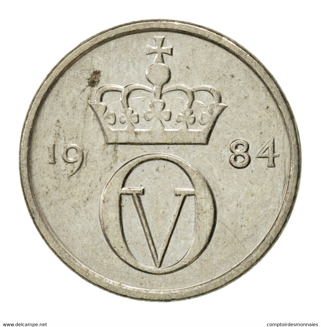 Monnaie, Norvège, Olav V, 10 Öre, 1984, TTB, Copper-nickel, KM:416 - Norvège