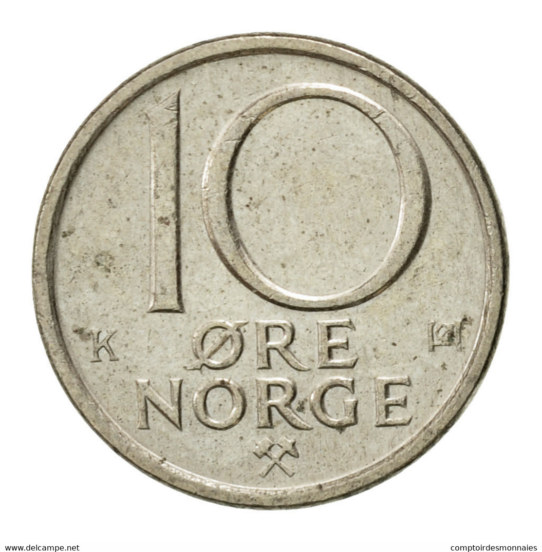 Monnaie, Norvège, Olav V, 10 Öre, 1984, TTB, Copper-nickel, KM:416 - Norvège