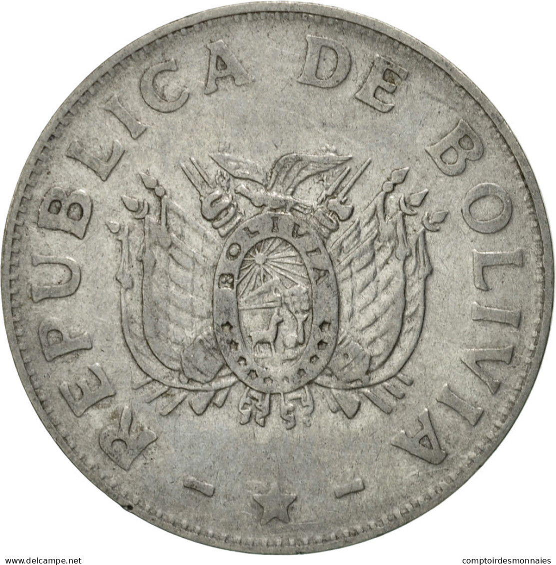 Monnaie, Bolivie, 50 Centavos, 1991, TTB, Stainless Steel, KM:204 - Bolivie