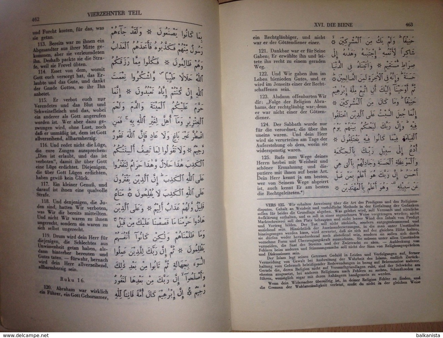 ARABIC DEUTSCH DER KORAN MAULANA SADRUDDIN 1964 - Cultura