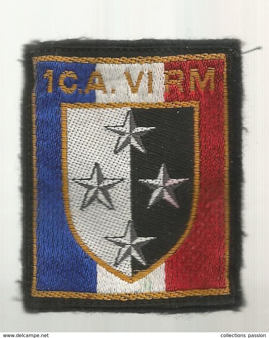 écusson Tissus ,militaria , 1 Er Corps D'Armée, VI Région Militaire , 2 Scans - Blazoenen (textiel)