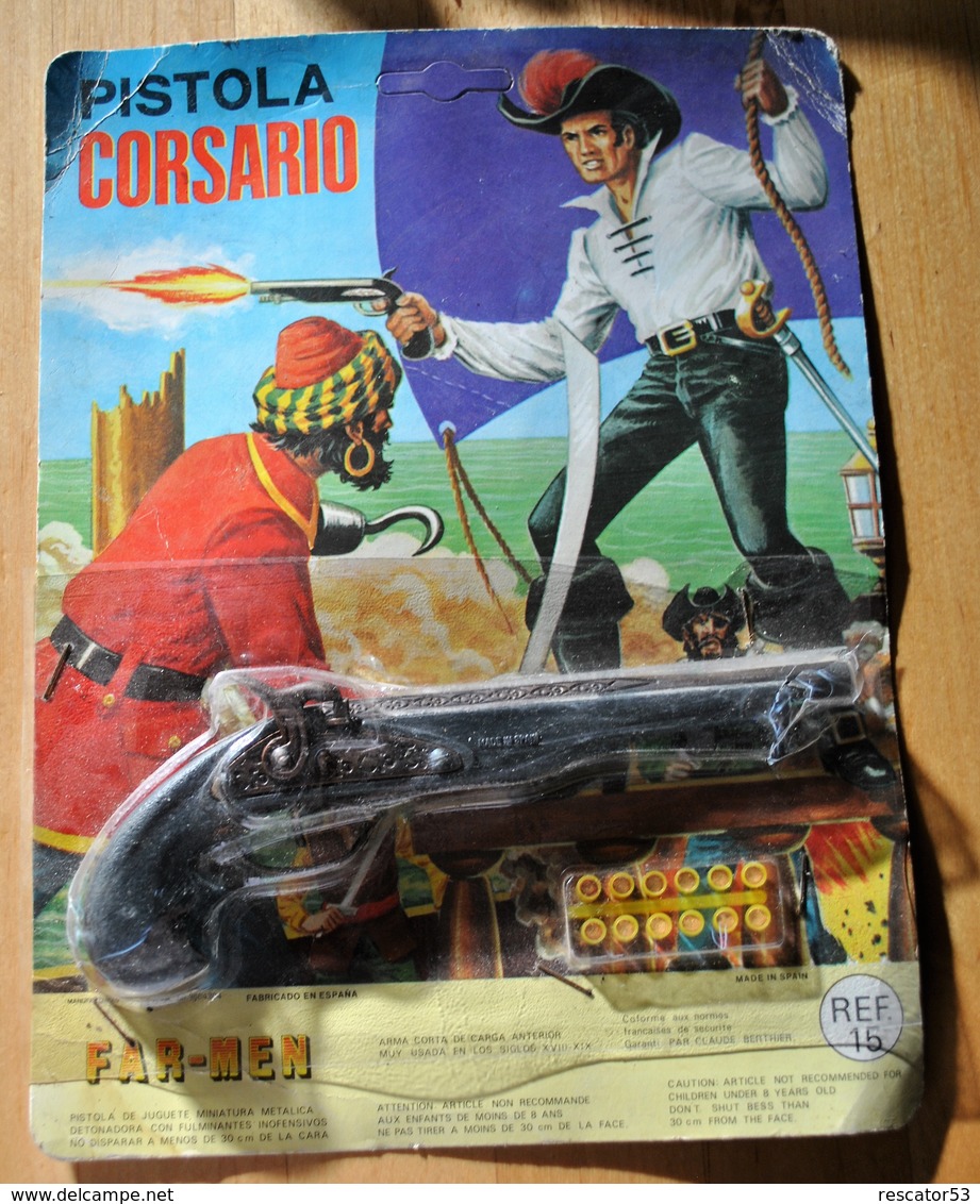 Toy Memorabilia - rare pistolet pétard dans saon emballage avec
