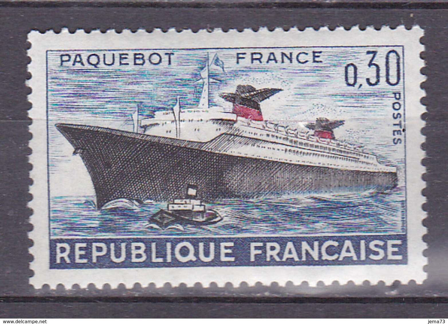 N° 1325 Premier Voyage Du Paquebot FRANCE :Timbre Neuf Impeccable - Nuevos