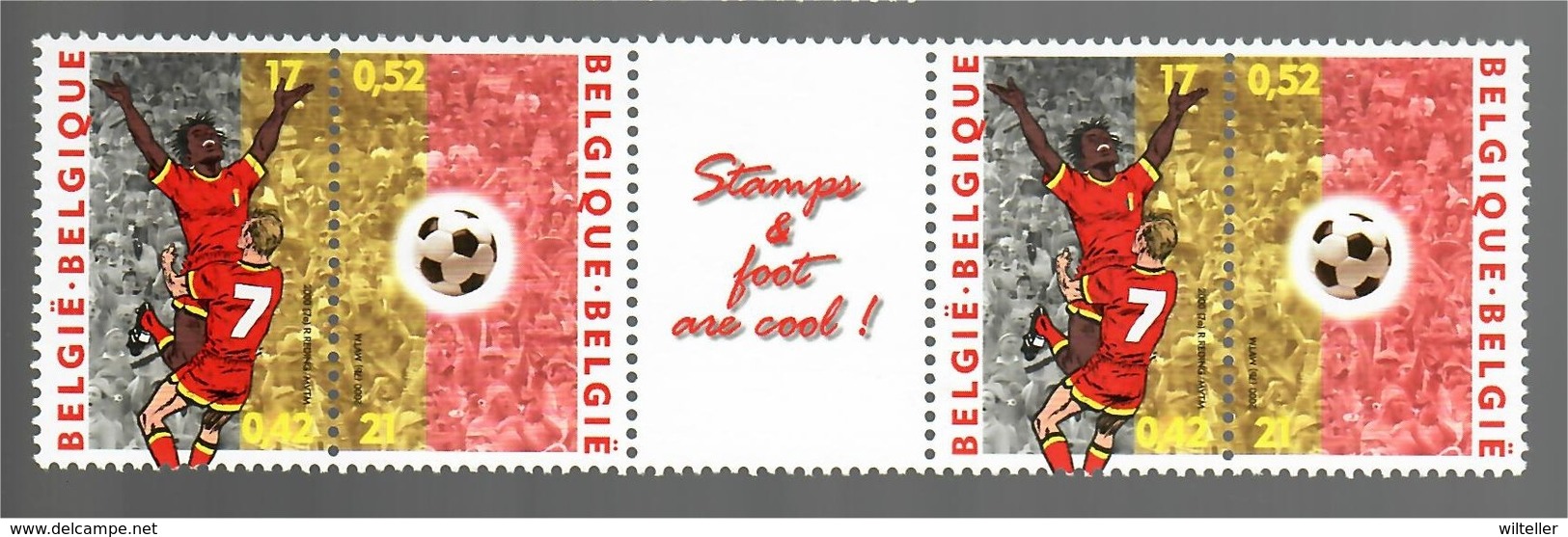 België/Belgique 2000 Stamps & Foot Are Cool (Raymond Reding) - 1961-2001