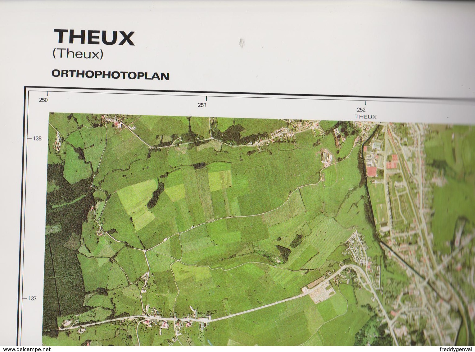 THEUX ORTHOPHOTOPLAN  1/10.000 - Cartes Topographiques