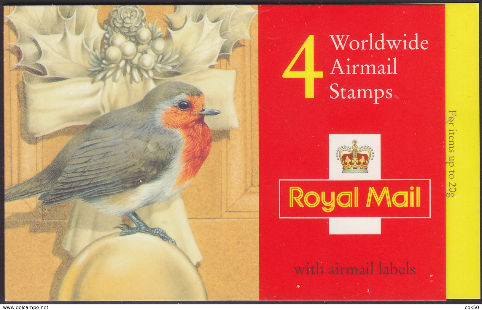 GREAT BRITAIN 1995 Booklet «Christmas Worldwide Airmail Stamps» Mi# O-177 MNH - Carnets