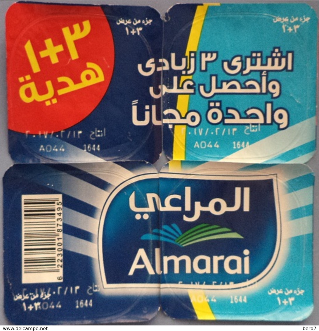 Egypt - Couvercle De Yoghurt Almarai Offer 4 Pieces  (foil) (Egypte) (Egitto) (Ägypten) (Egipto) (Egypten) Africa - Milk Tops (Milk Lids)