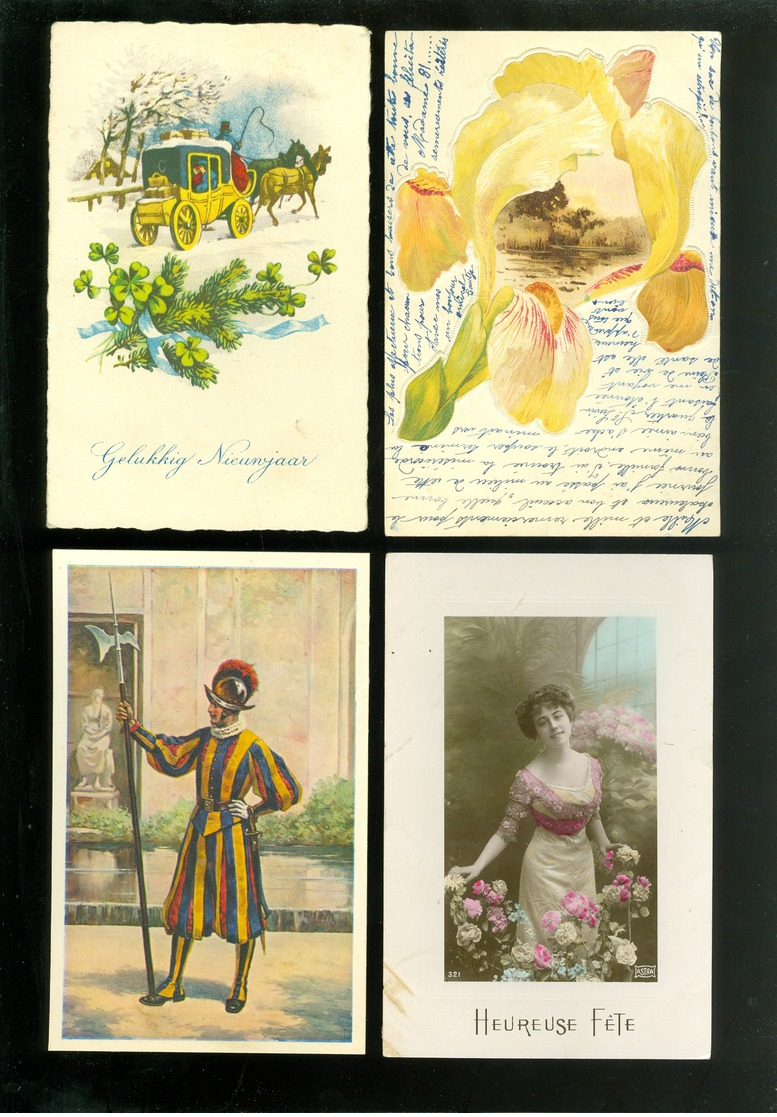 Beau Lot De 60 Cartes Postales De Fantaisie   Mooi Lot 60 Postkaarten Van Fantasie -  60 Scans - 5 - 99 Postcards