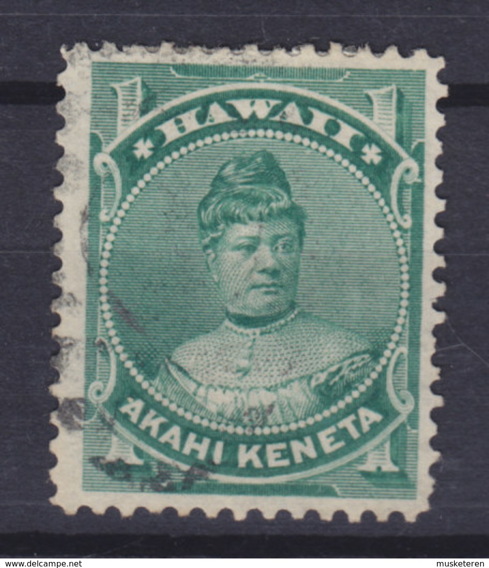 United States Possessions Hawaii 1882 Mi. 27y     1c. Prinzessin Likelike. (2 Scans) - Hawaii