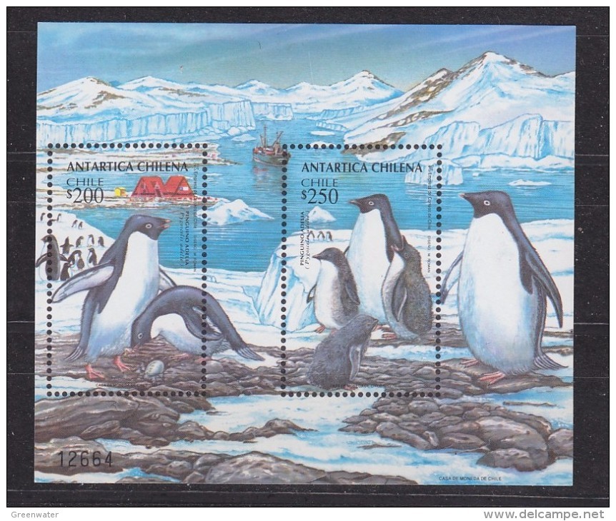 Chile 1993 Antarctica / Penguins M/s  ** Mnh (39724A) - Chili