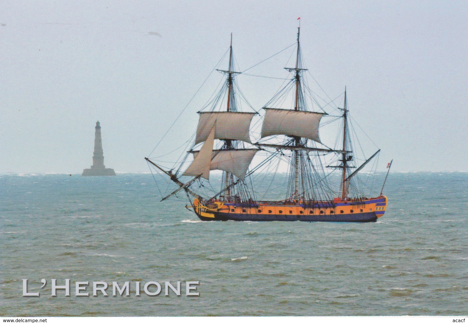 L'Hermione, Devant Le Phare De Cordouan (17) - - Sailing Vessels