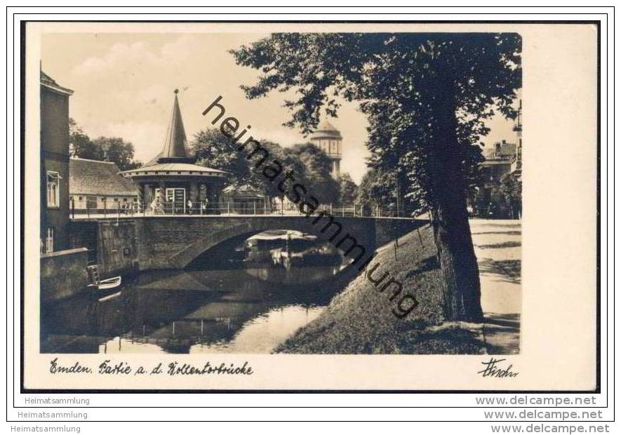 Emden - Partie An Der Boltentor Brücke - Foto-AK - Emden