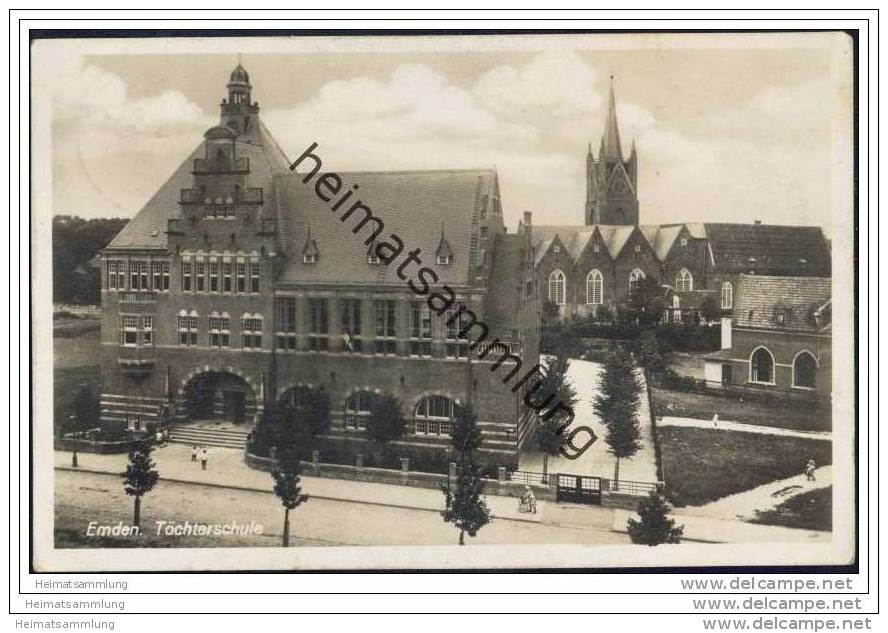 Emden - Töchterschule - Foto-AK - Emden