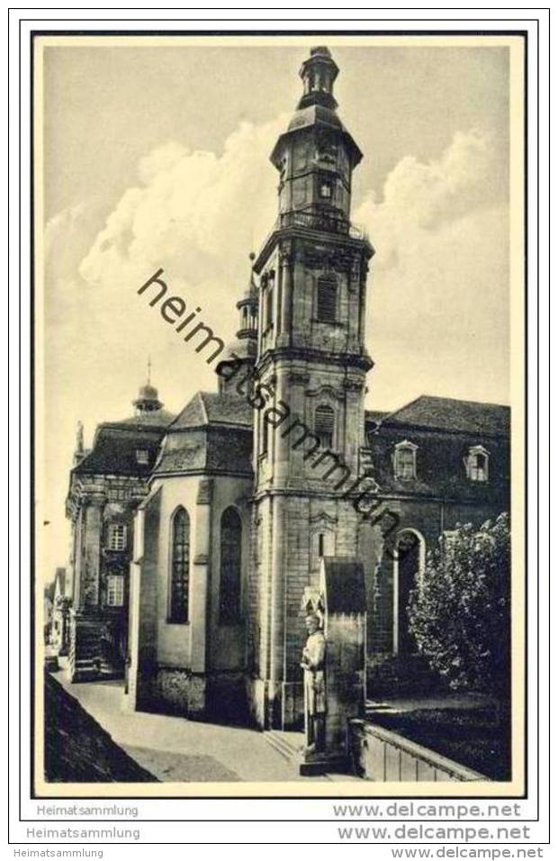 Bad Windsheim - Blick Auf Stadtturm Und Kriegerdenkmal 40er Jahre - Bad Windsheim