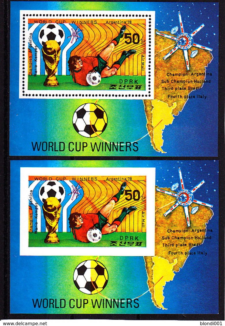 Soccer World Cup 1978 - NORTH KOREA - S/S Perf.+imp. MNH - 1978 – Argentina