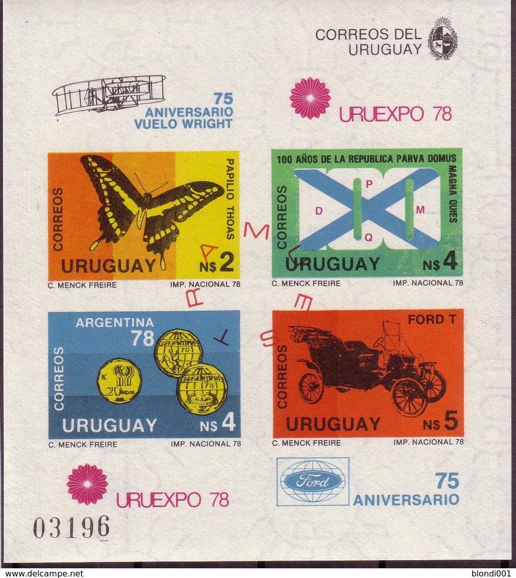 Soccer  World Cup 1978 - URUGUAY - S/S Imp. MNH - 1978 – Argentina