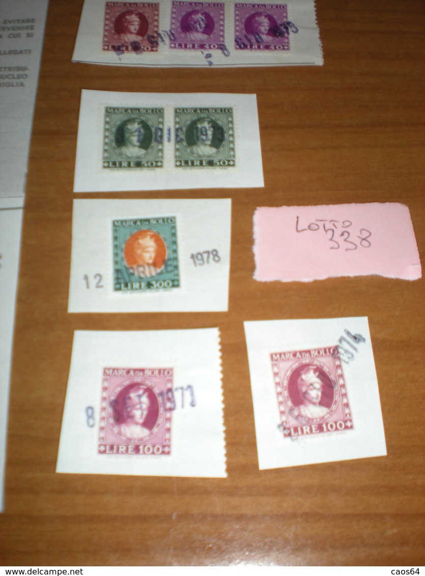 MARCA BOLLO   ITALIA REPUBBLICA  LOTTO - Revenue Stamps