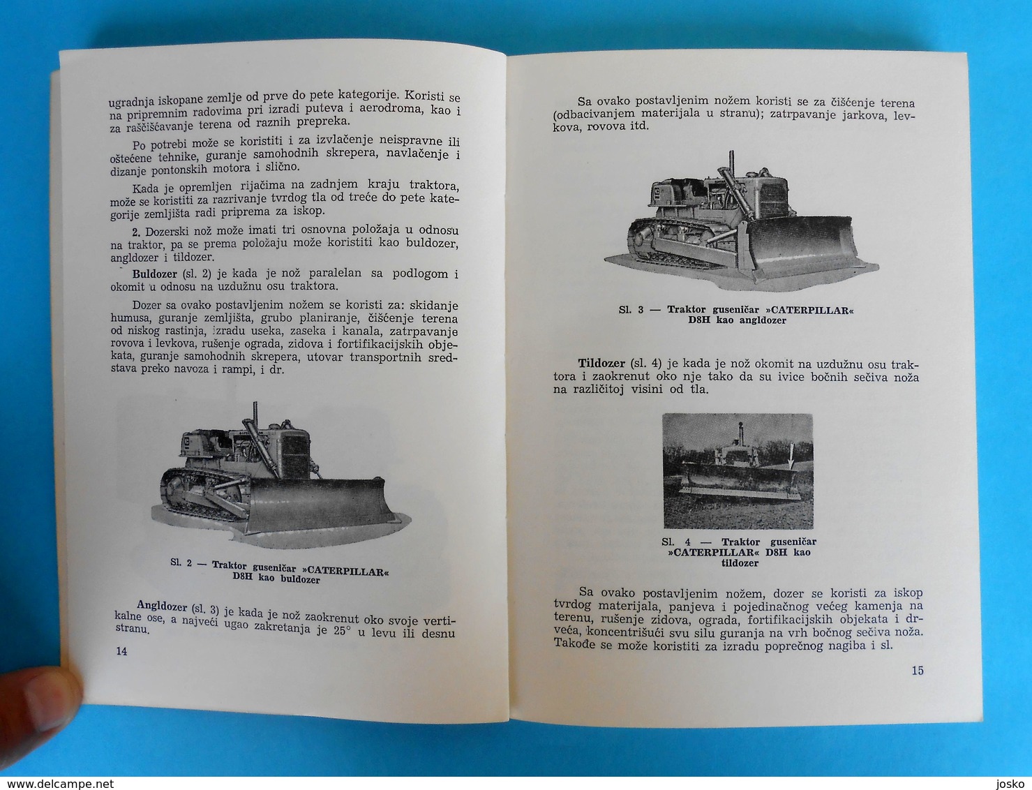 CATERPILLAR ... Dozer D-8H & Loader 980B - Instruction For Use ( Of Yugoslav Army ) * Tractor Tracteur Traktor Trattore - Tracteurs