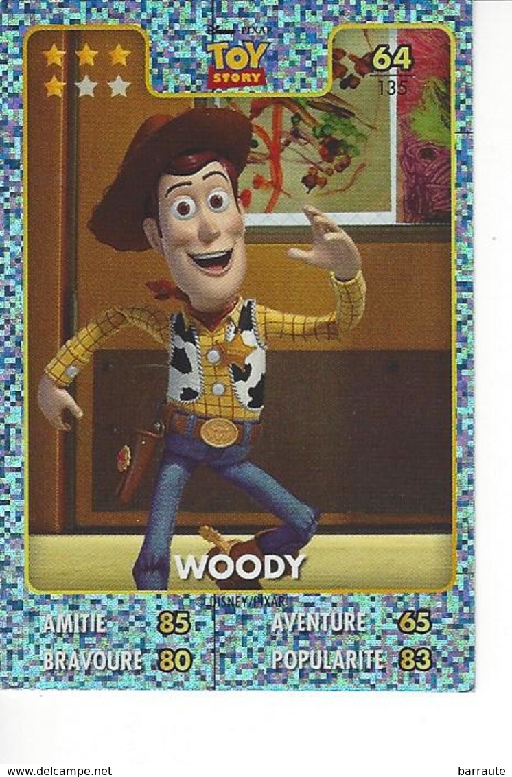 Carte Disney Pixar Auchan 2015  N° 64 TOY Story WOODY - Disney