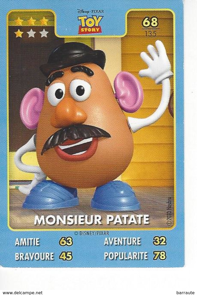 Carte Disney Pixar Auchan 2015  N° 68 TOY Story MONSIEUR PATATE - Disney