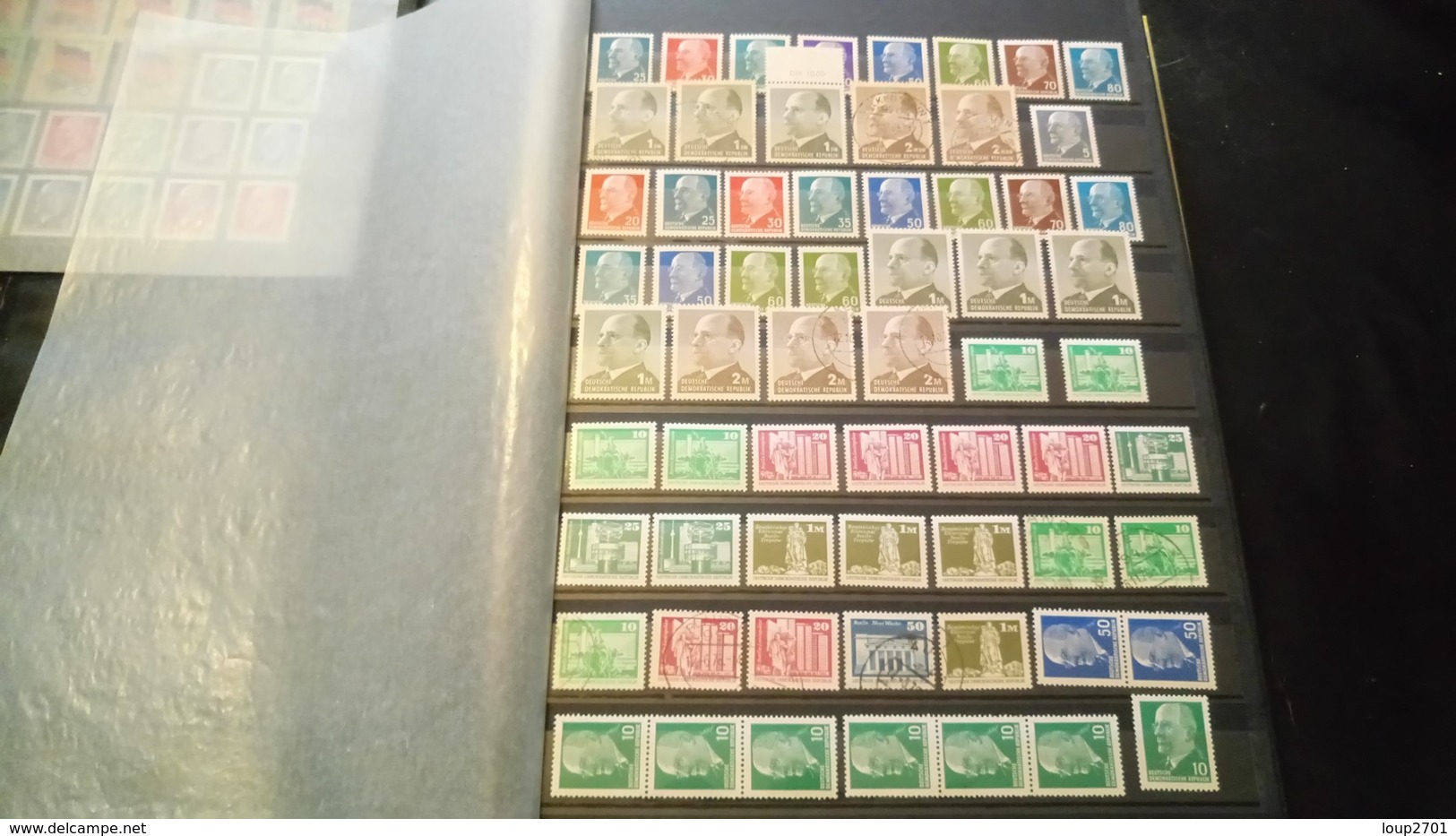 F1005 LOT FEUILLES TIMBRES DDR NEUFS A TRIER BELLE COTE POIDS 0.570KG DÉPART 10€ - Collections (en Albums)