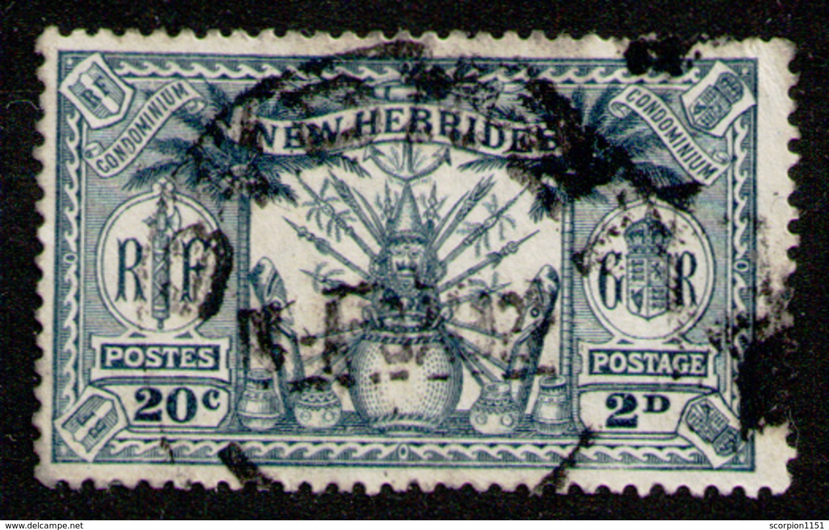 NEW HEBRIDES 1925 - From Set Used VF - Usados
