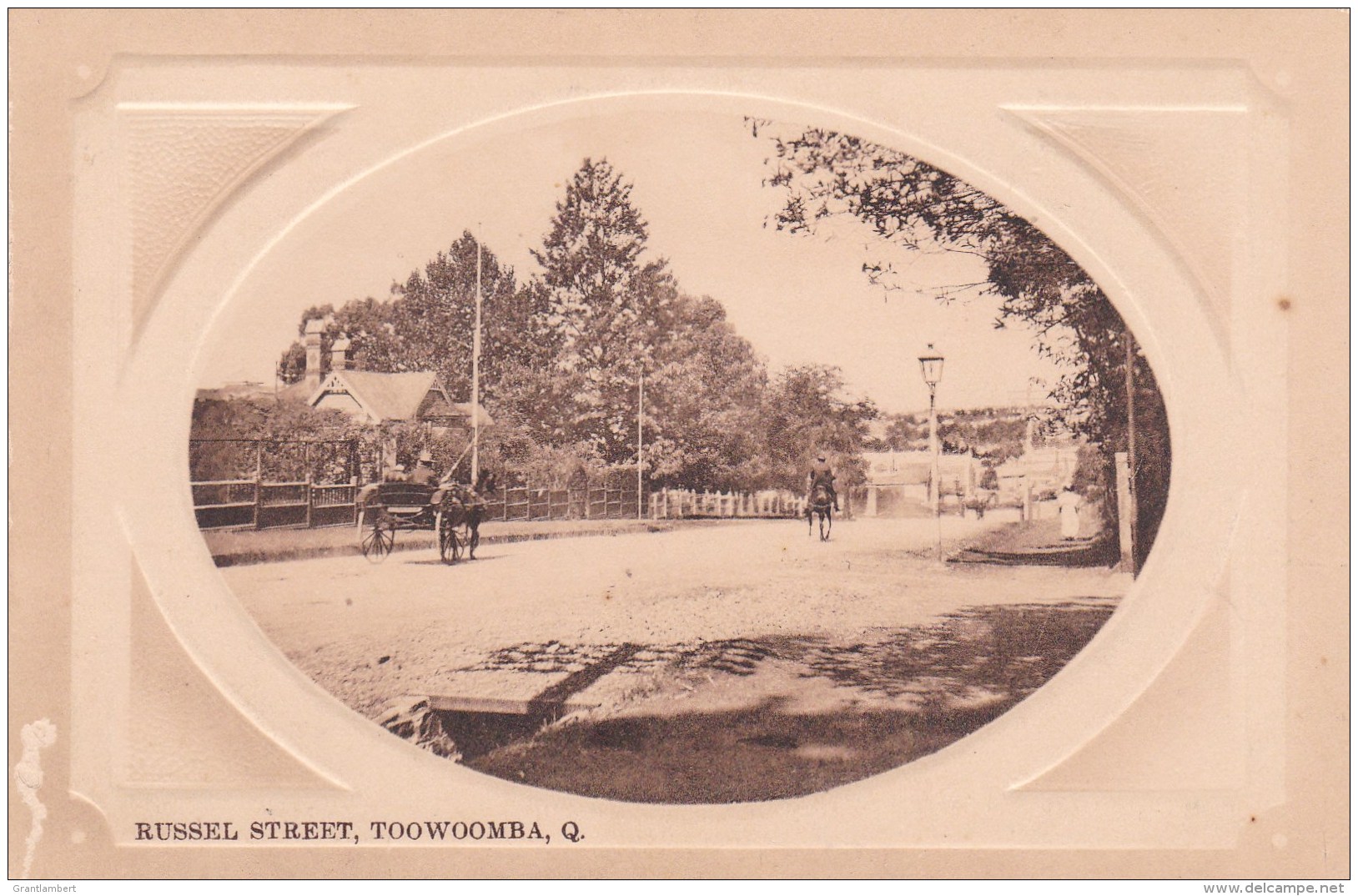 Russel Street, Toowoomba, Queensland - Vintage PC, Message Dated 1911 - Towoomba / Darling Downs