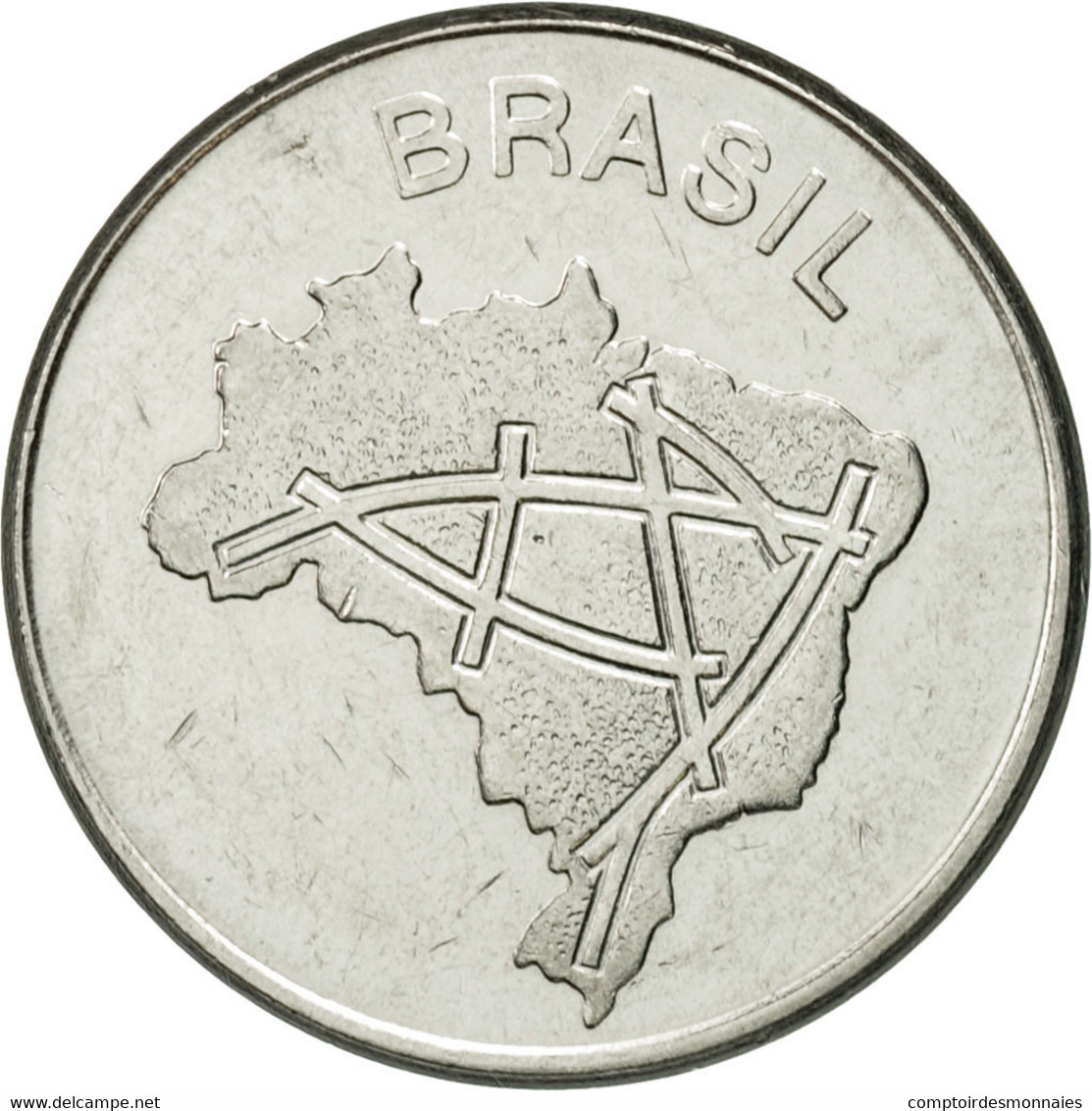 Monnaie, Brésil, 10 Cruzeiros, 1980, TTB+, Stainless Steel, KM:592.1 - Brésil