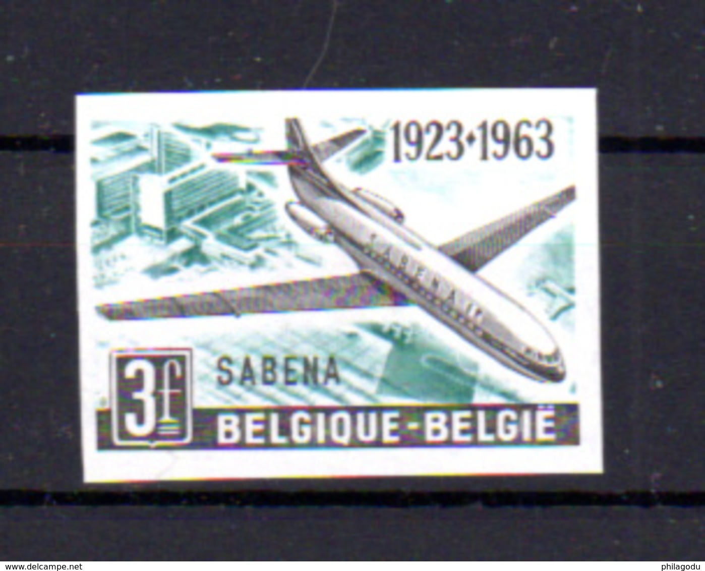 1963  Belgique, Sabena, 1259** ** N D (tirage 300 Ex), - 1961-1980