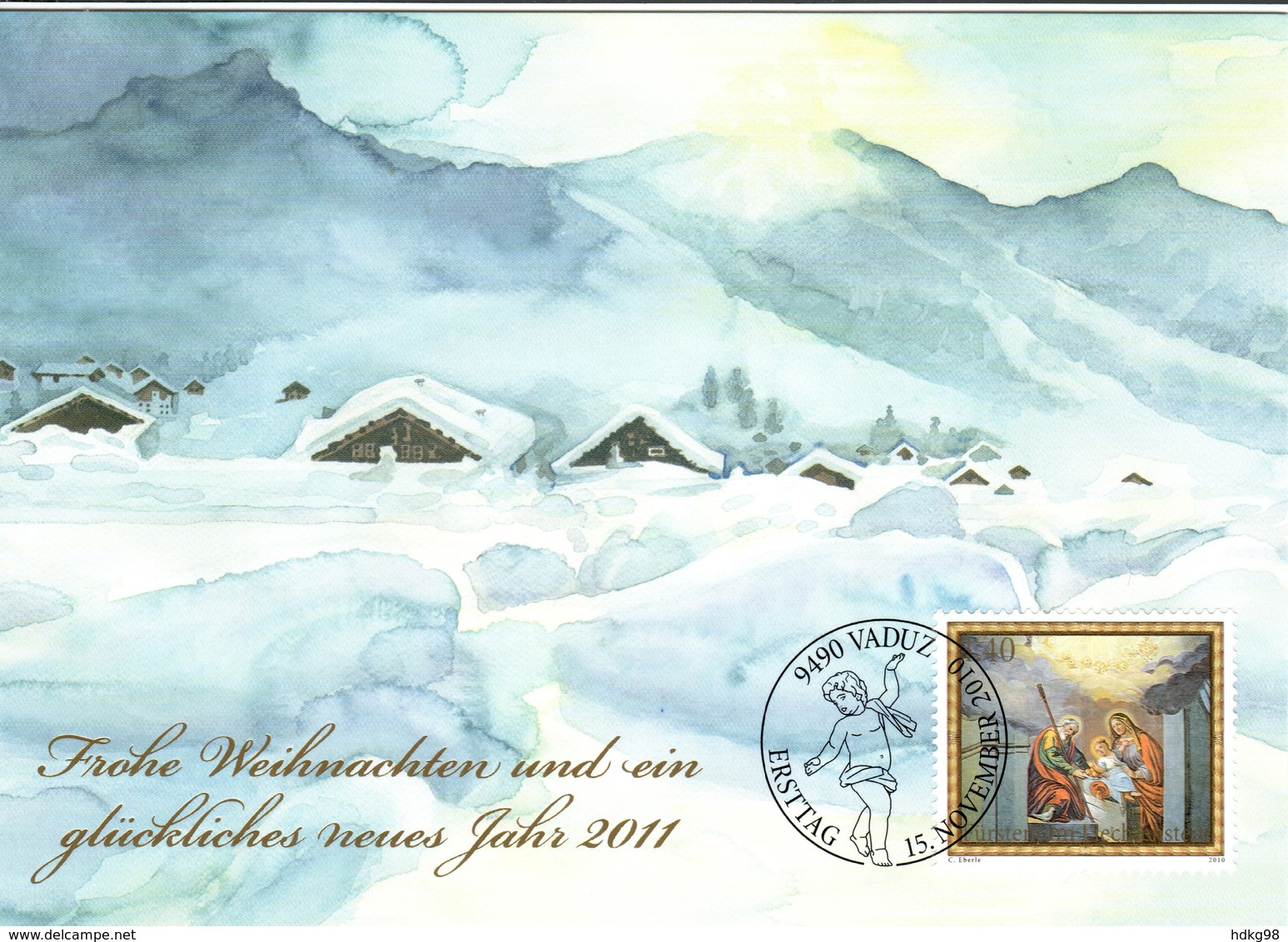 FL+ Liechtenstein 2010 Mi 1579 Weihnachten - Covers & Documents