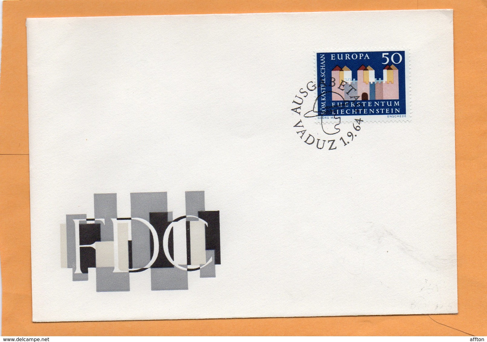 Liechtenstein 1964 FDC - FDC