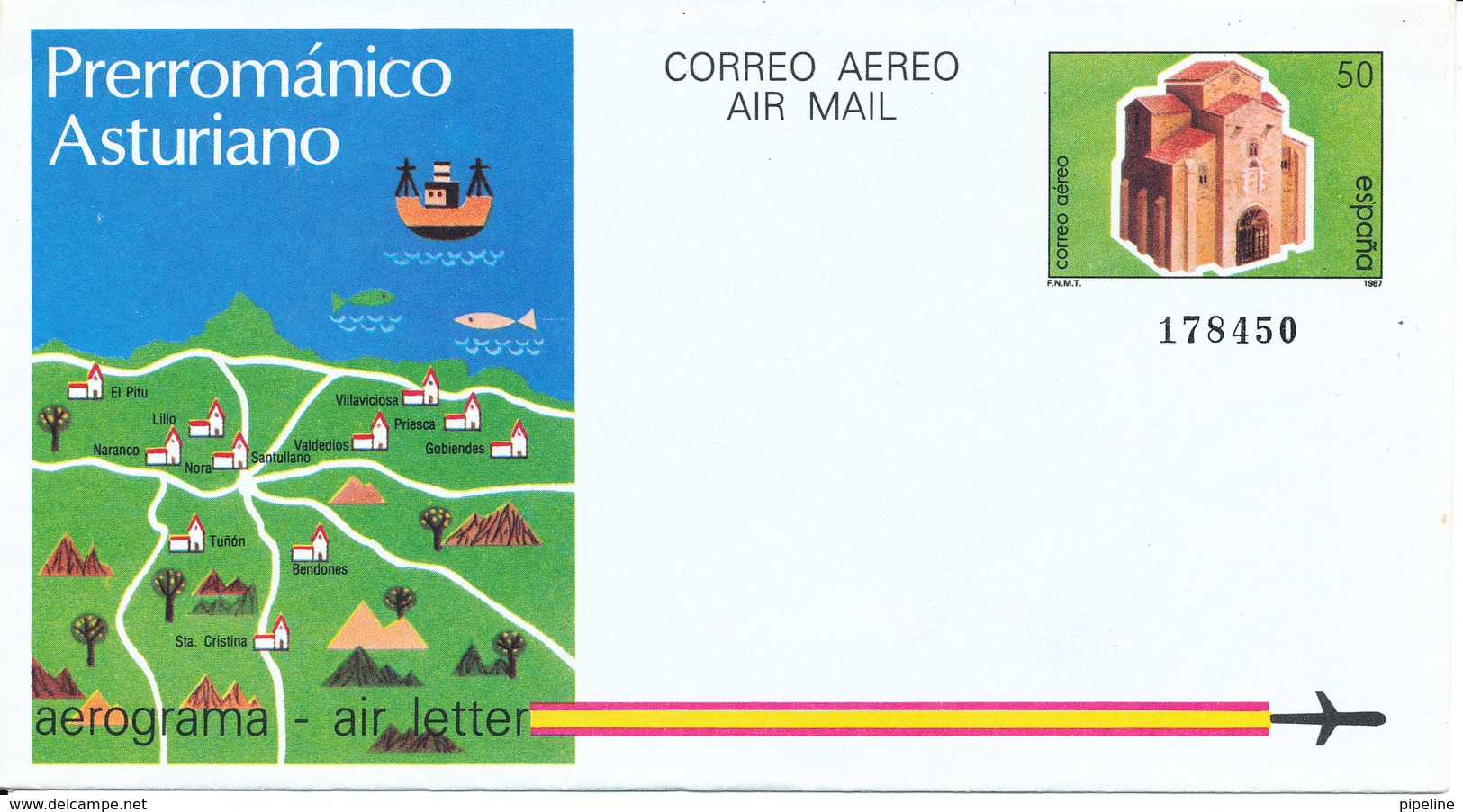 Spain Aerogramme 1987 In Mint Condition - 1931-....