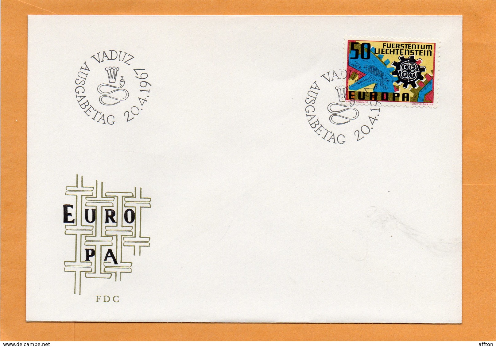 Liechtenstein 1967 FDC - FDC