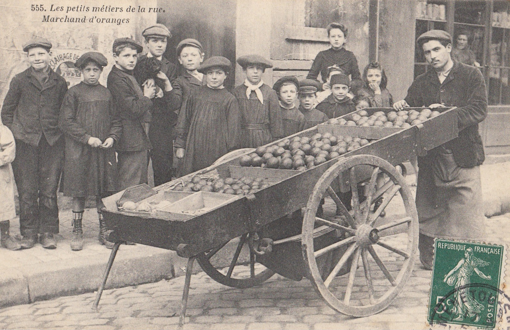 CARTE POSTALE DE PARIS / LES PETITS METIERS DE LA RUE  / MARCHAND D' ORANGE / METIER - Autres & Non Classés