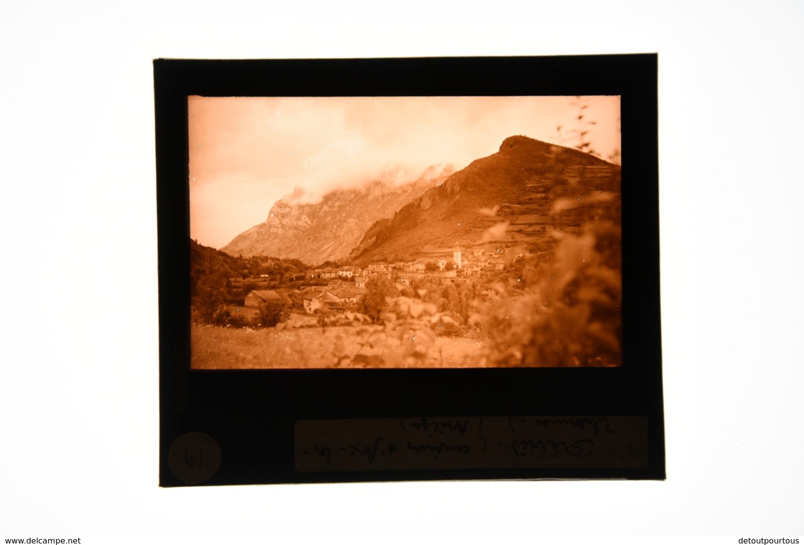 Photographie Plaque De Verre C1930 ARIEGE : Village D' Albiès - Glass Slides