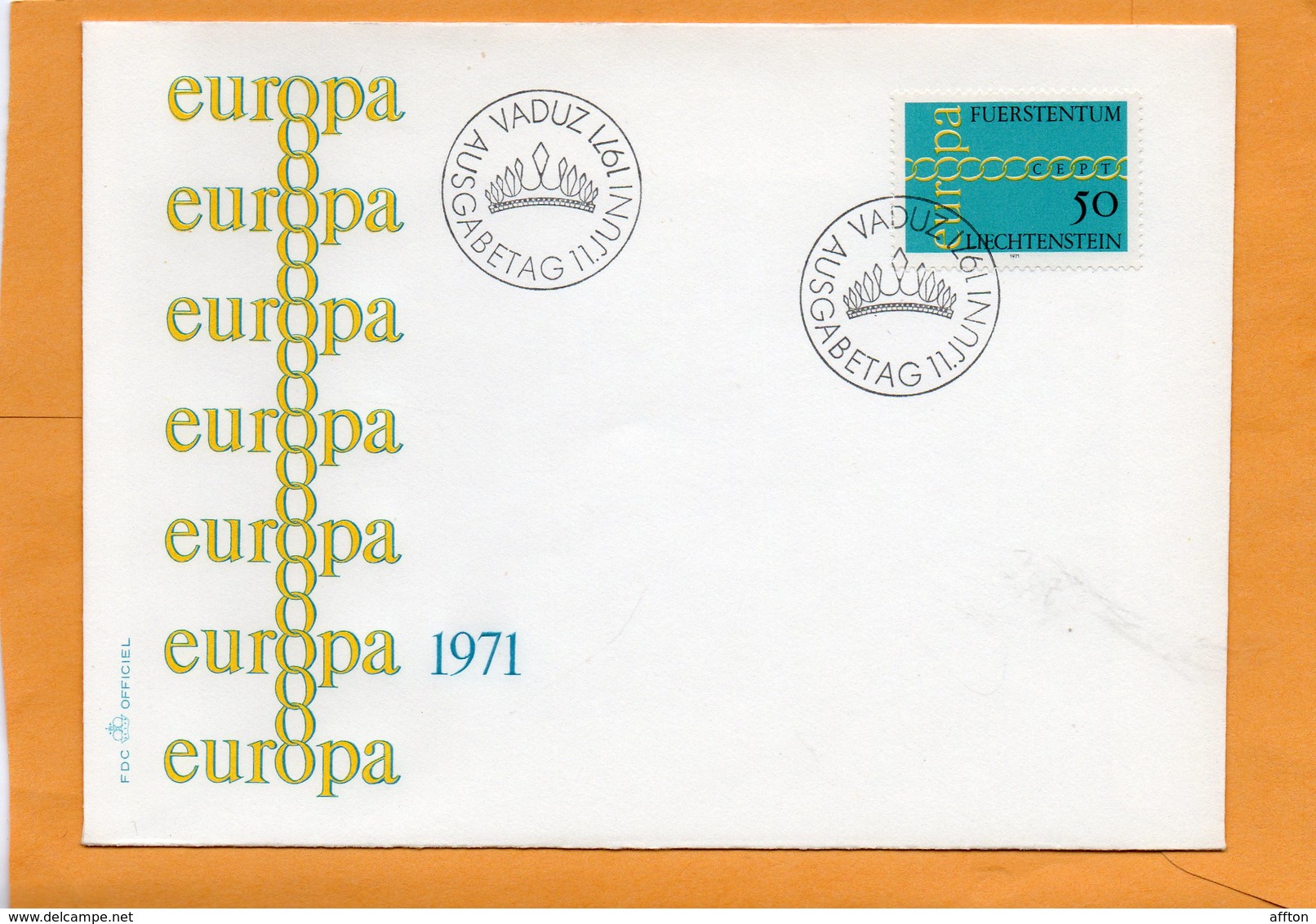 Liechtenstein 1971 FDC - FDC