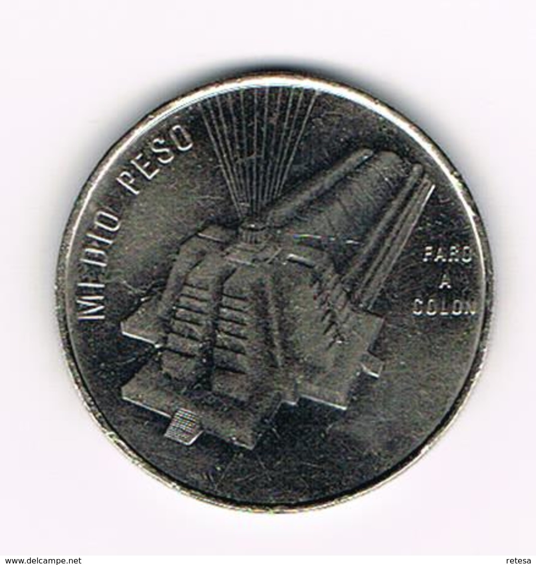 &  DOMINICAANSE  REPUBLIEK  1/2  PESO  1989 - Dominicaanse Republiek