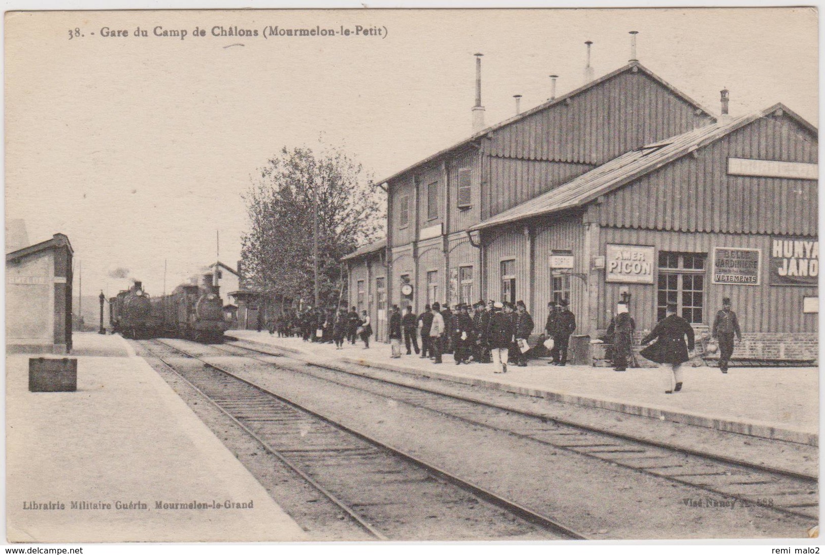 CARTE POSTALE   Gare Du Camps De Châlons (Mourmelon Le Petit) - Autres & Non Classés