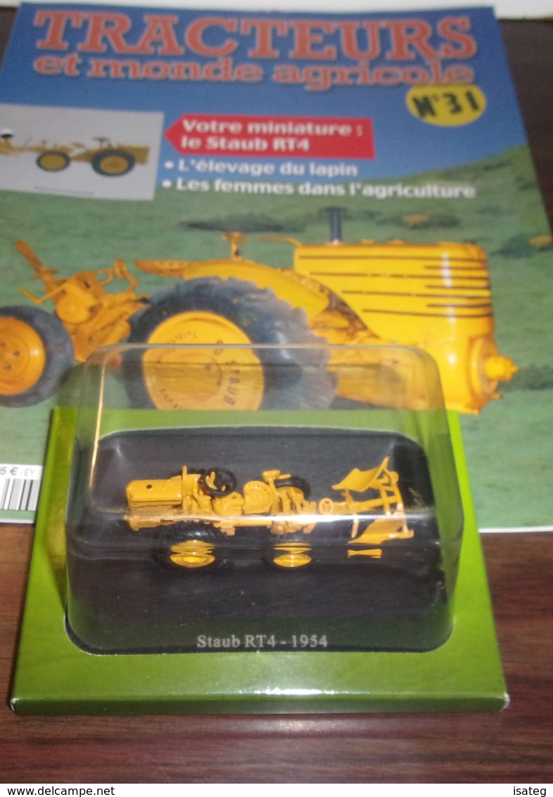 Tracteurs Et Monde Agricole N° 31 : Le Staub Rt4 - 1954-Hachette - Autres & Non Classés