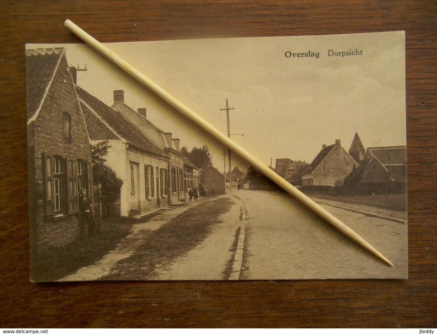 Oude Postkaart  Verstuurd  In 1958   Dorpszicht  OVERSLAG - Wachtebeke