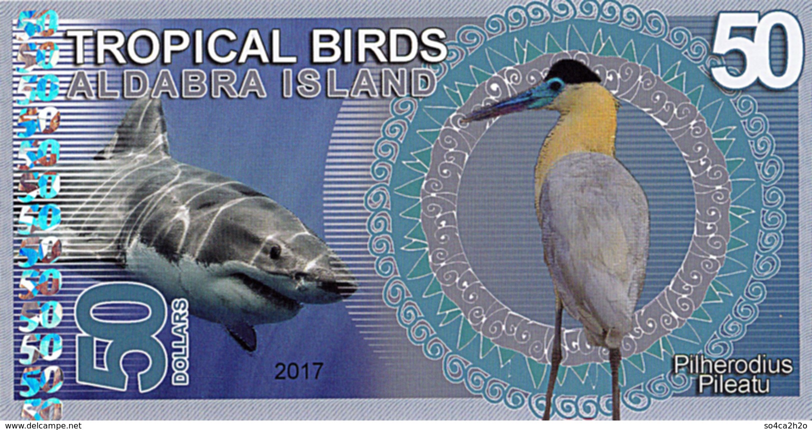 Aldabra Island 50 Dollars 2017  UNC - Fictifs & Spécimens
