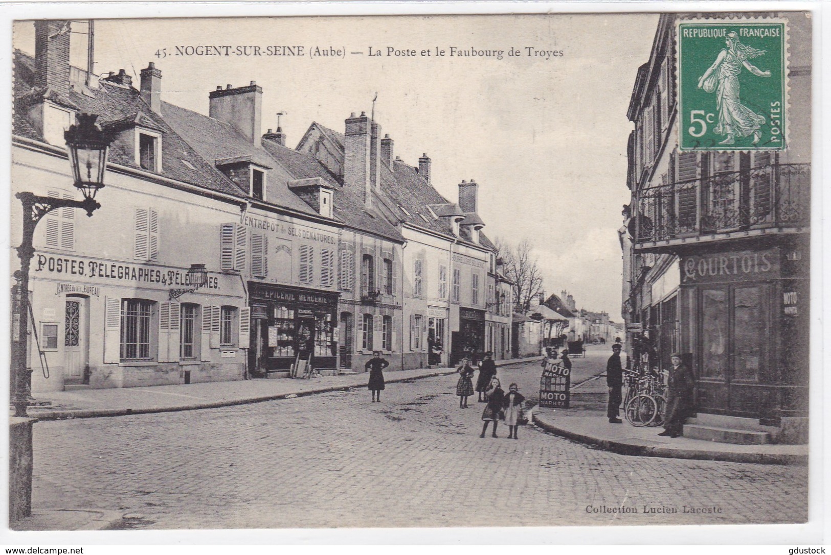 Aube - Nogent-sur-Seine - La Poste Et Le Faubourg De Troyes - Nogent-sur-Seine