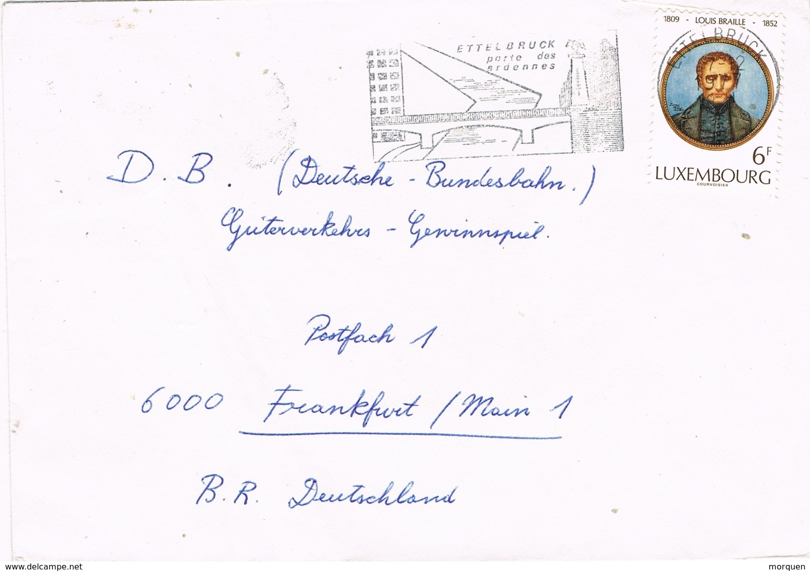 29463. Carta ETTELBRUCK (Luxembourg) 1977. Flamme Porte Des Ardennes - Covers & Documents