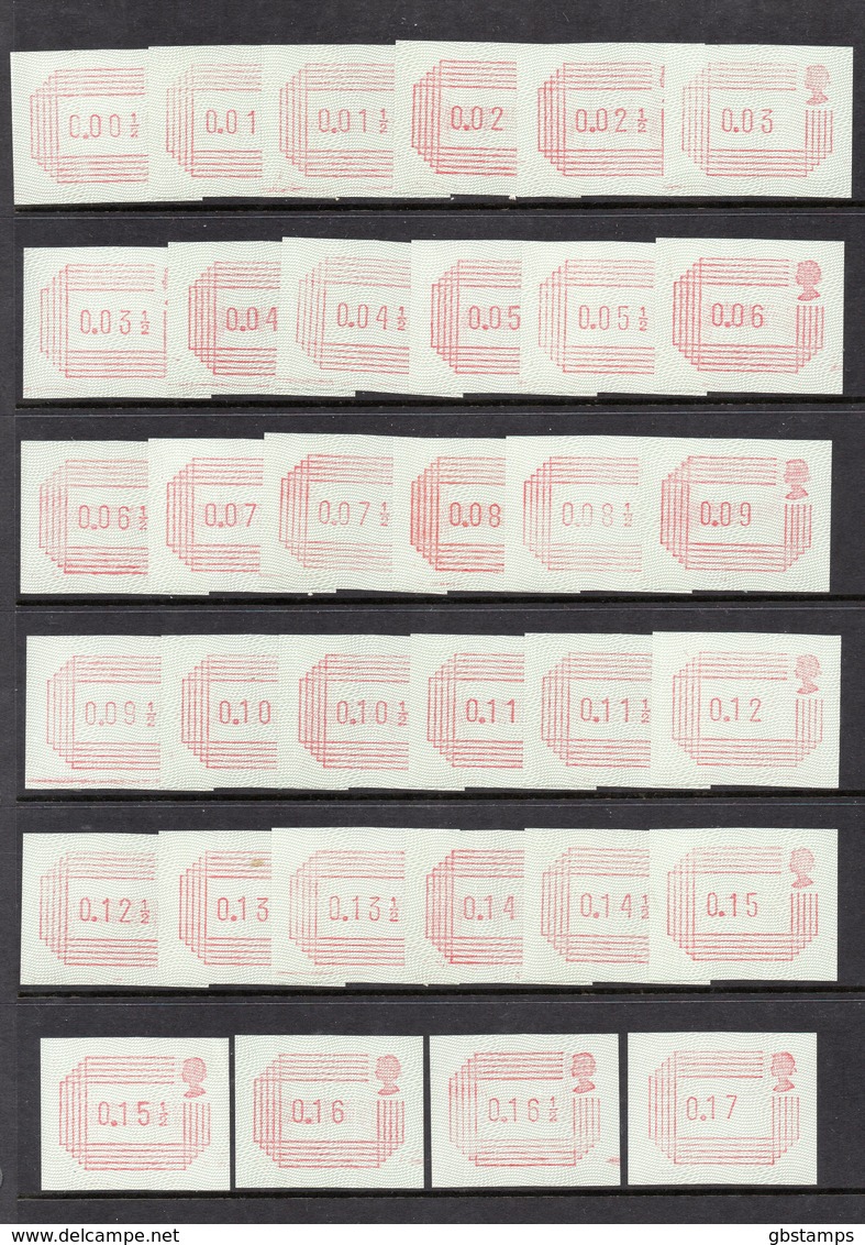 1984 Frama Labels UM/MNH Set Of 34 As Scanned - Unused Stamps